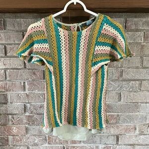 Eva Franco Women’s Crochet Top Size M